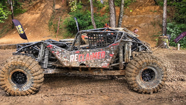 Reclaimed rock bouncer in the mud pit