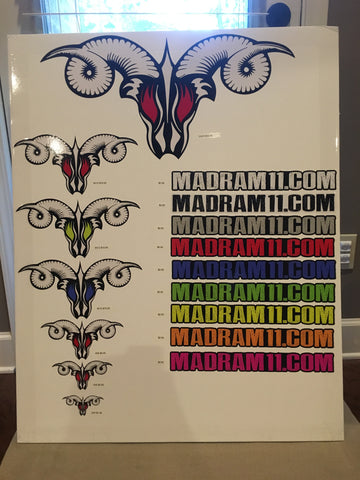 MadRam11 Logo Stickers
