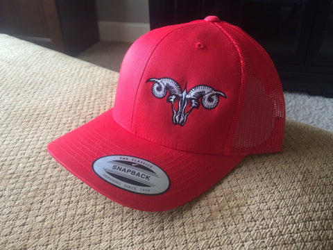 Red Snapback Trucker Hat